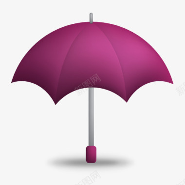 紫色的雨伞图标图标