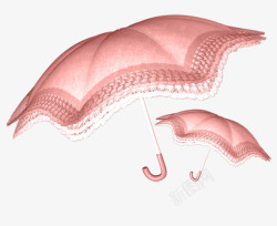 公主伞粉色公主伞图案高清图片