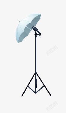 白色雨伞摄影灯素材