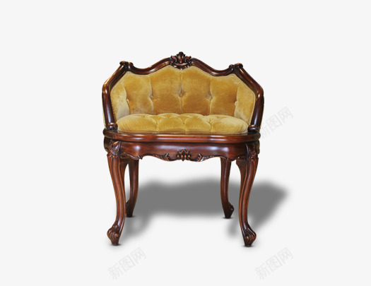 木质沙发座椅png免抠素材_88icon https://88icon.com 中式家具 复古 座椅 木质 沙发