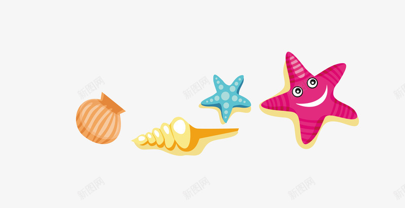 海星png免抠素材_88icon https://88icon.com 卡通 卡通海星 水产 海星 田螺