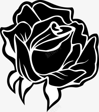 卡通新鲜玫瑰花图图标图标