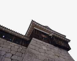 仰视中国风复古建筑素材