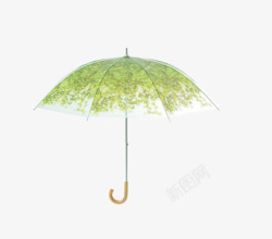 浅绿色雨伞素材