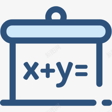 数学矢量黑板图标图标