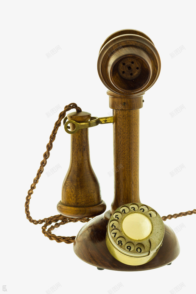 木质复古电话机png免抠素材_88icon https://88icon.com 复古电话机 数码家电 木质电话 电话