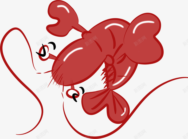 可爱的红色小龙虾元素png免抠素材_88icon https://88icon.com 元素 免扣 可爱 素材 艺术 龙虾