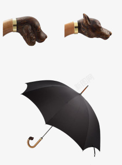 质感狗造型雨伞模型素材