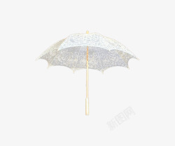 白色雨伞晴雨伞素材