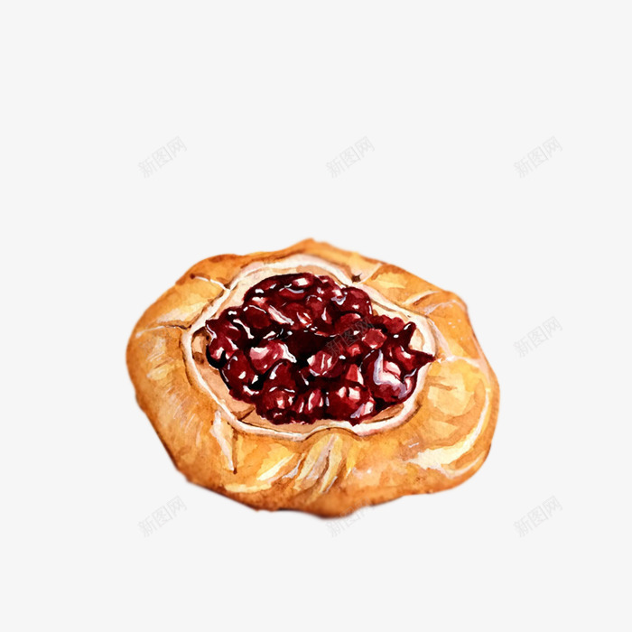 红豆甜品png免抠素材_88icon https://88icon.com 手绘 甜品 简图 糕点 红色的 红豆 豆子 黄色的