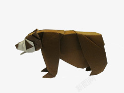 折纸熊熊折纸艺术高清图片