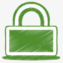 绿色锁隐私安全折纸的彩色铅笔png免抠素材_88icon https://88icon.com Green lock privacy secure 安全 绿色 锁 隐私