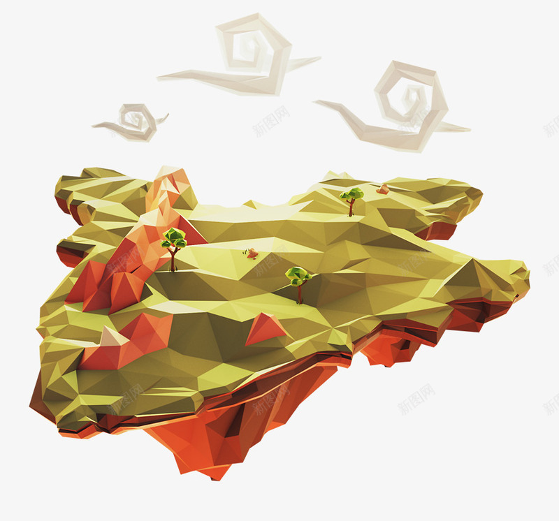 立体卡通沙漠造型png免抠素材_88icon https://88icon.com 卡通 沙漠 立体 造型