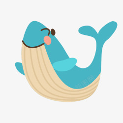 卡通海洋动物海豚素材
