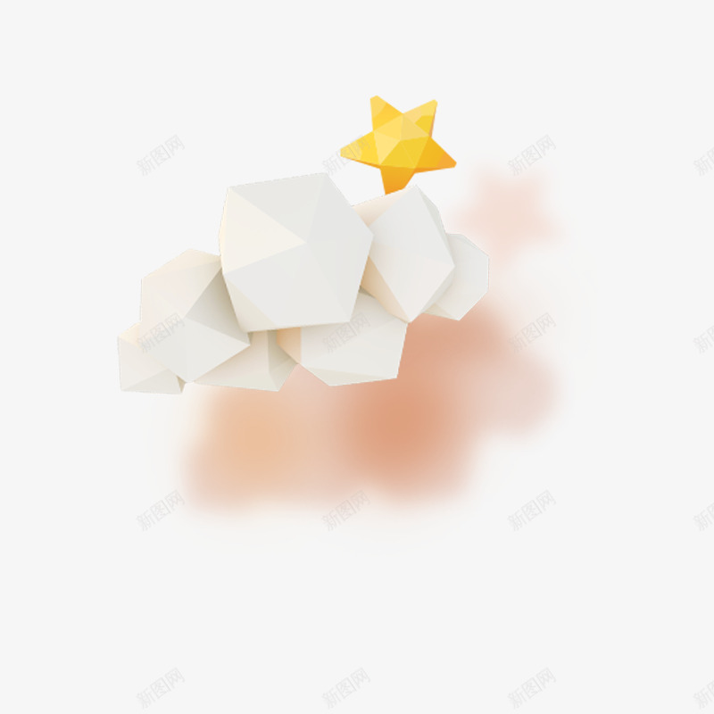 折纸星星png免抠素材_88icon https://88icon.com 折纸 折纸物 星星 纸物