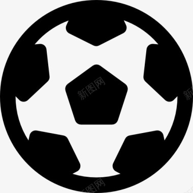 球足球与五角大楼图标图标