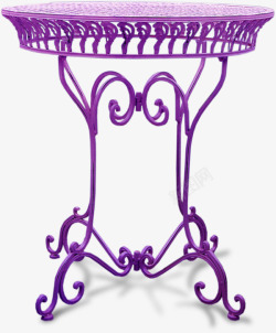 紫色高脚桌子素材