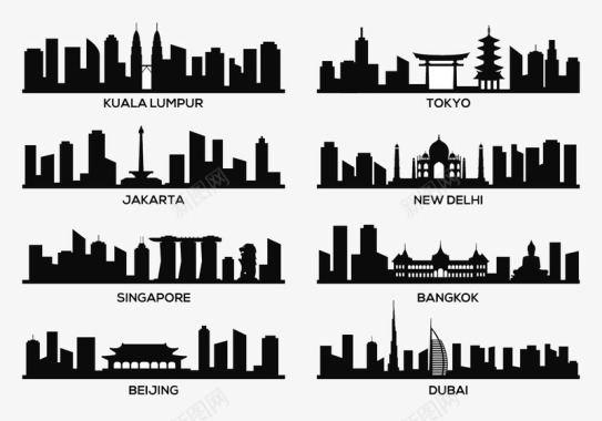 新款合集小清新城市图标图标