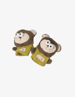 猴子卡通造型儿童手套素材