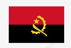安哥拉国旗矢量图素材