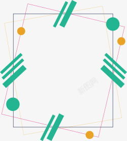 正方形卡通手绘矢量图素材