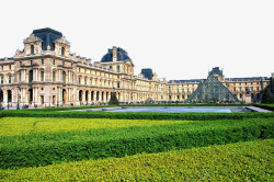 巴黎卢浮宫建筑素材