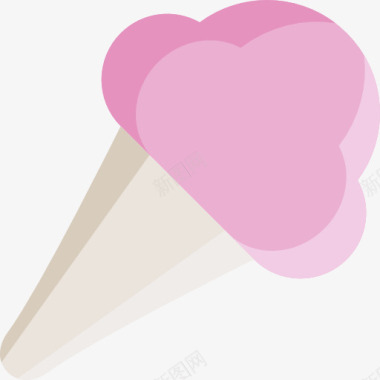矢量盆栽冰淇淋冰淇淋图标图标