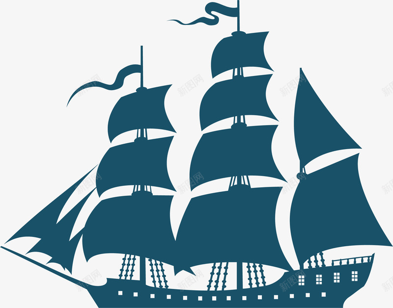 航海船只png免抠素材_88icon https://88icon.com 元素 扁平 航海 船只