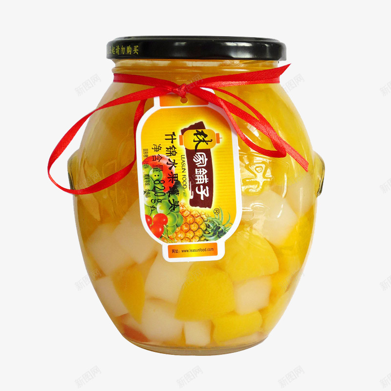 秋家铺子什锦水果罐头png免抠素材_88icon https://88icon.com 产品实物 什锦水果 水果罐头 甜品 罐头