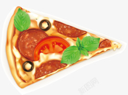 卡通披萨pizza量素材