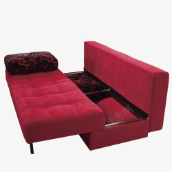 红色多功能沙发素材