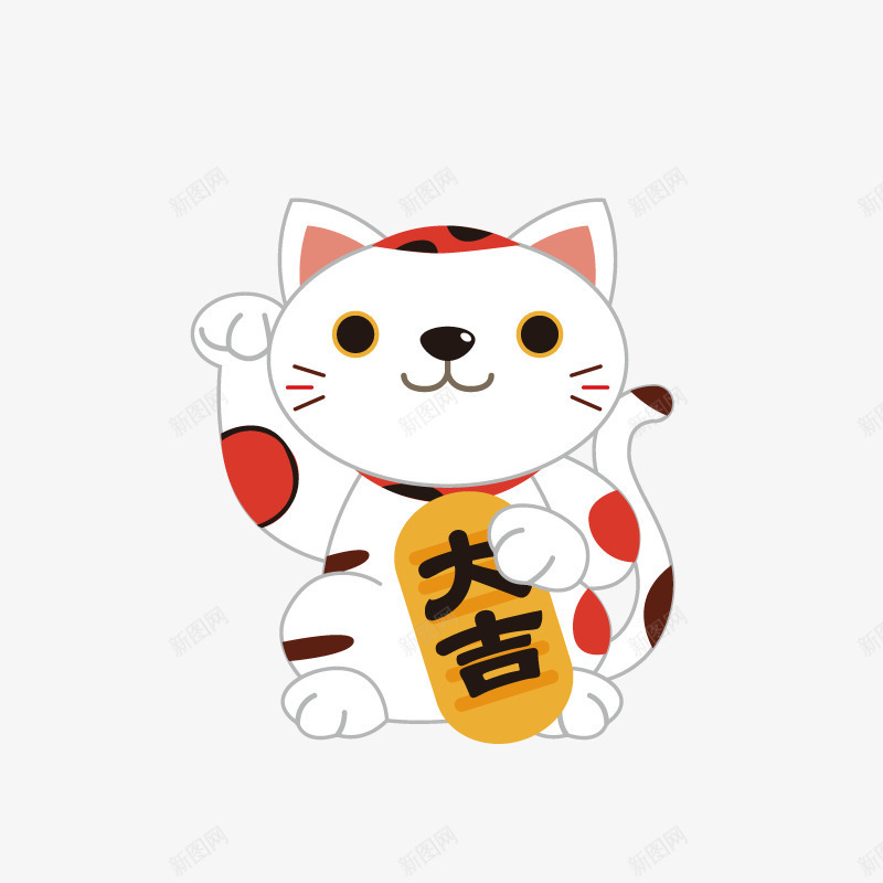 卡通手绘可爱的招财猫png免抠素材_88icon https://88icon.com 创意 动漫动画 卡通手绘 可爱的 招财猫 猫中国风 猫咪
