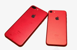 红色苹果手机7素材