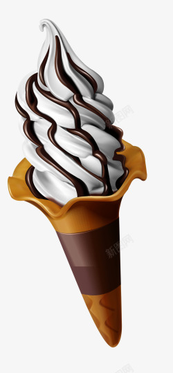美味巧克力冰淇淋素材