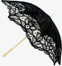 黑色蕾丝伞素材