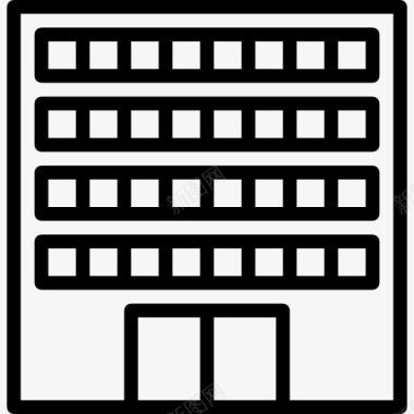 古代办公楼办公楼图标图标