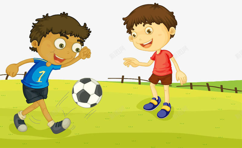 草地上踢足球的小男孩png免抠素材_88icon https://88icon.com 人物插图 卡通 可爱 小男孩 草地上 草地上的人 踢足球