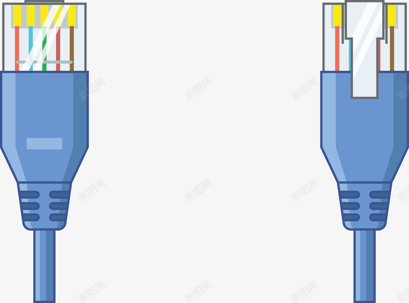 蓝色塑料卡通数据线头矢量图ai免抠素材_88icon https://88icon.com 3C USB USB线 usb充电线 充电线 手机线 手绘 数据线 数码产品 电源线 矢量图