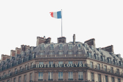法国罗浮宫旗帜素材
