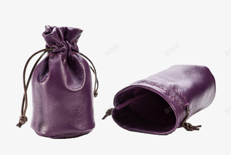紫色水桶包束口袋png免抠素材_88icon https://88icon.com 束口袋 水桶包 皮袋 紫色 绳子 袋子