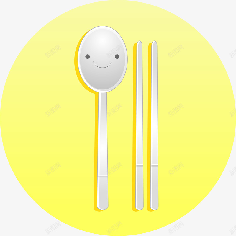 卡通筷子勺子png免抠素材_88icon https://88icon.com 勺子 卡通筷子勺子 卡通餐具 手绘餐具 筷子 银勺 银筷 餐具