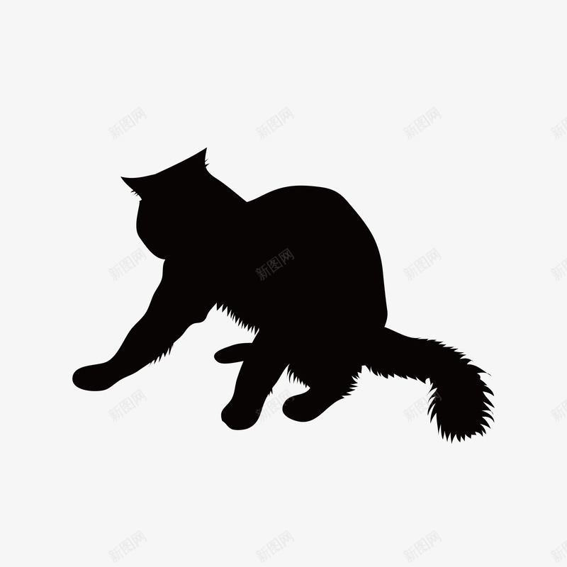 猫咪剪影png免抠素材_88icon https://88icon.com 剪影 动物 猫咪剪影