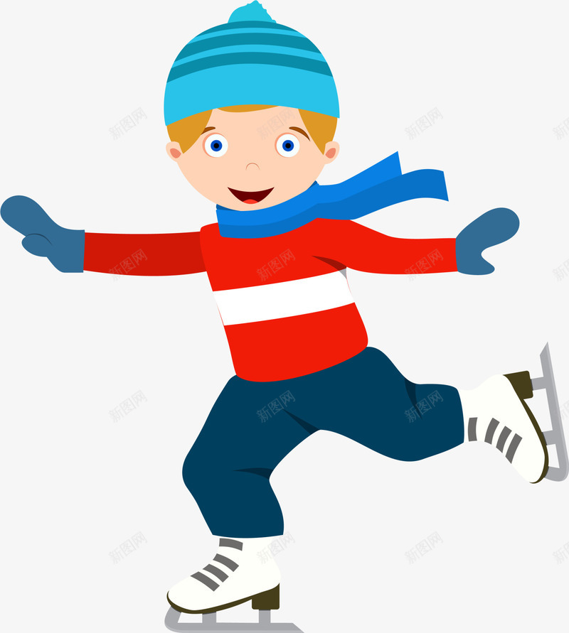 卡通滑雪少年png免抠素材_88icon https://88icon.com 健康 健身 卡通少年 小人 滑雪 装饰图案 运动 雪地少年