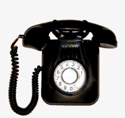 回忆旧时光黑色拔号电话机高清图片