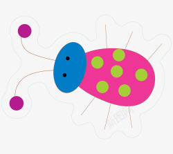 彩色卡通昆虫素材