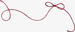 绳子红色绳子绳结漂浮装饰素材