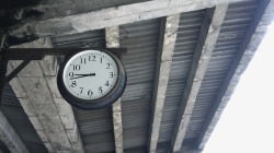 旧火车站时钟素材