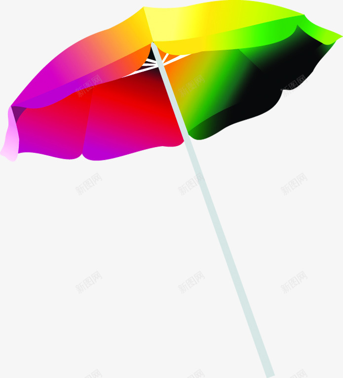 彩色手绘时尚遮阳伞造型png免抠素材_88icon https://88icon.com 彩色 时尚 造型 遮阳伞