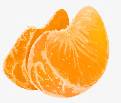 手绘黄色橘子素材