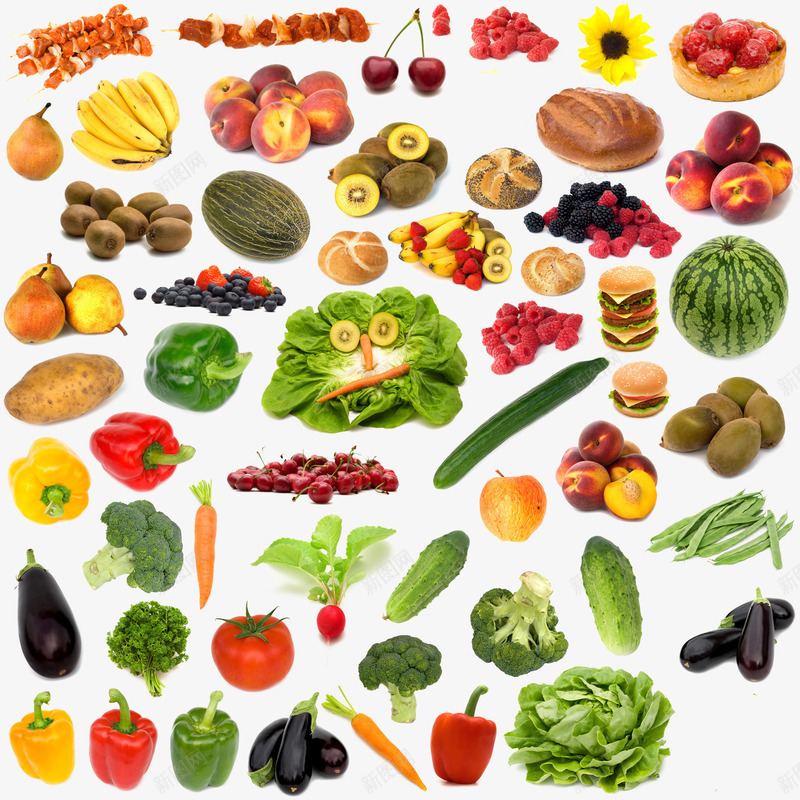 多种蔬菜水果美食食物png免抠素材_88icon https://88icon.com 水果 美食 蔬菜 食物